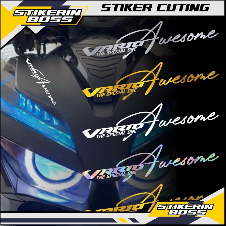 Stiker Keren Motor Vario Awesome Signature Sticker Cutting Variasi Motor Keren Kece Viral
