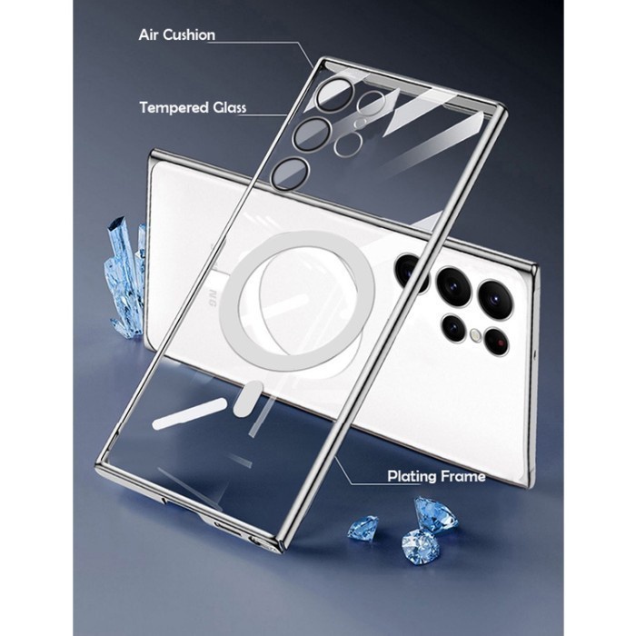 CASE SAMSUNG GALAXY S23 FE / S21 FE / S21 Plus / S21  Casing Soft Case MagSafe magnet wireless