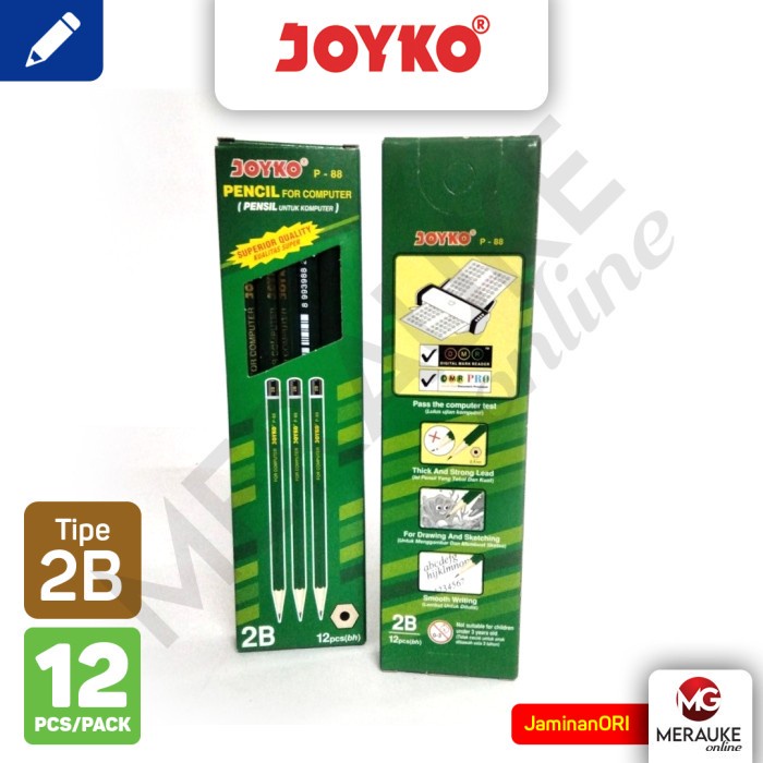 

Pensil Joyko P-88 | 2B | 1 Box 12 Pcs