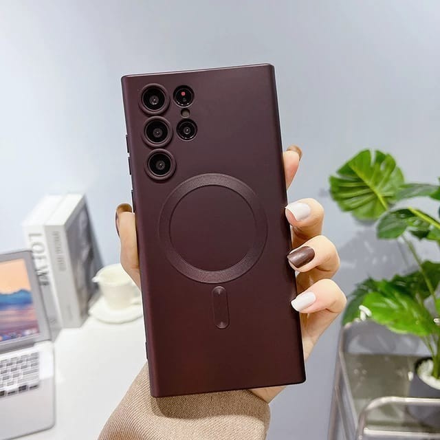 Pelindung Hp Ori Soft Case Samsung S21 Ultra S21 Plus S 21 Ultra Slim Magsafe Casing - S21, BLACK