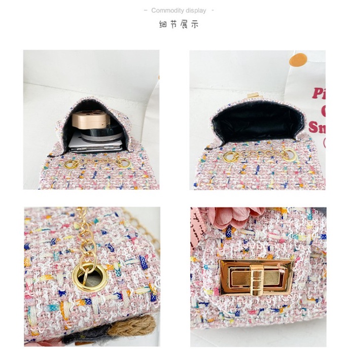 Tas Anak Perempuan Selempang Mini Chain Korea Fashion Tas Pesta Anak - Rabbit, Putih