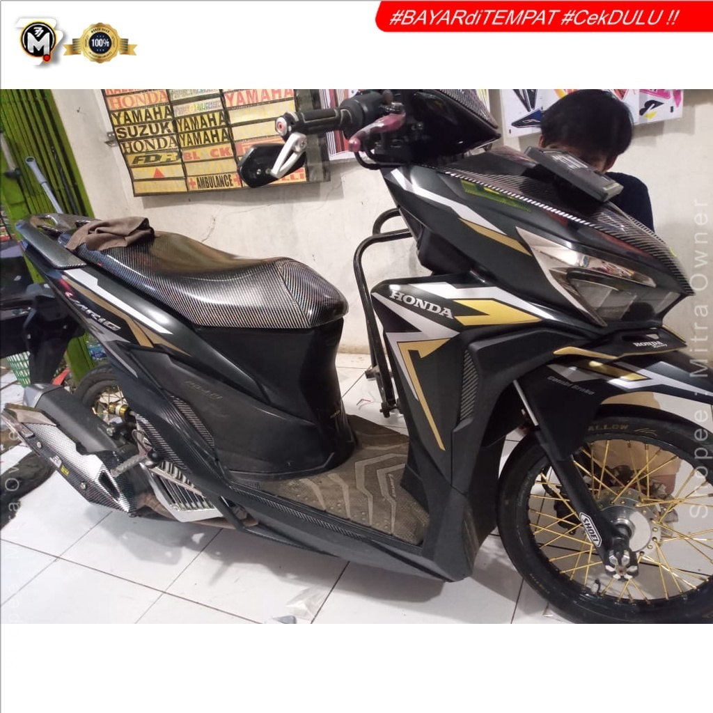 STRIPING VARIO NEW CUTTING VARIO 150 NEW GOLD STIKER VARIO NEW CUTTING VARIO LIS BODY VARIO 150 NEW
