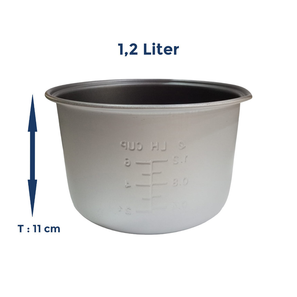 Panci Rice Cooker Teflon 1.2 Liter L Magic Com Miyako Yong Ma Kecil Sedang Tanggung 1,2 Umum