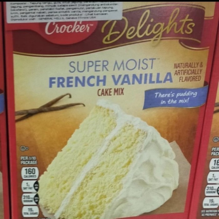 

Betty Crockers french vanilla super moist cake mix flour 432gr