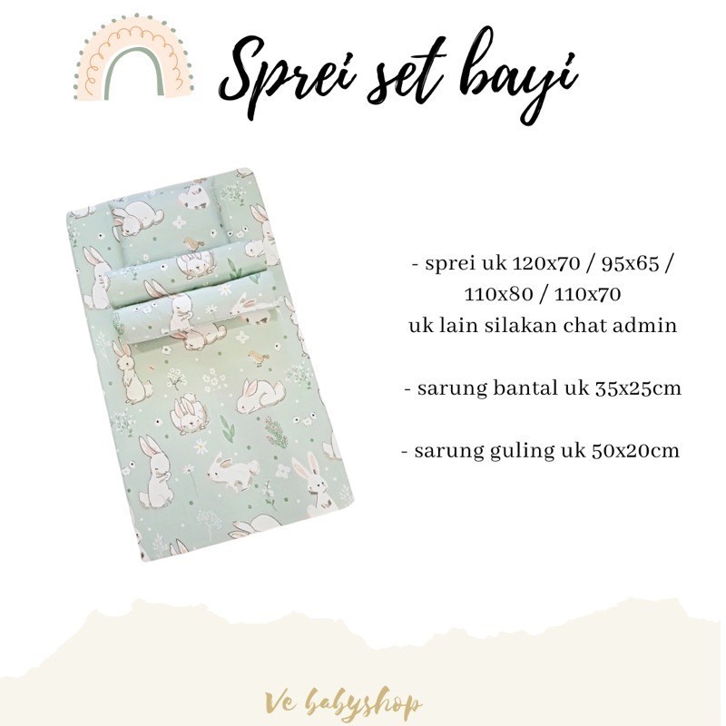 sprei set bayi / sprei bayi murah / sprei kasur bayi