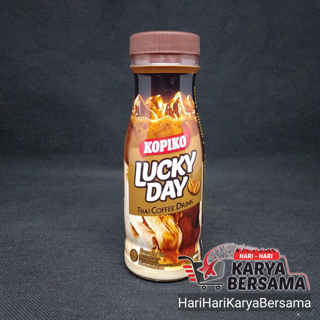 

MINUMAN RINGAN KOPI KOPIKO LUCKY DAY THAI COFFEE DRINK BOTOL 180ML