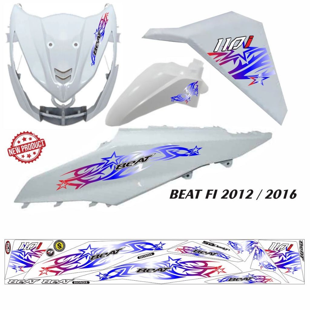 STIKER STRIPING MOTOR HONDA BEAT FI 2015 VARIASI KEREN