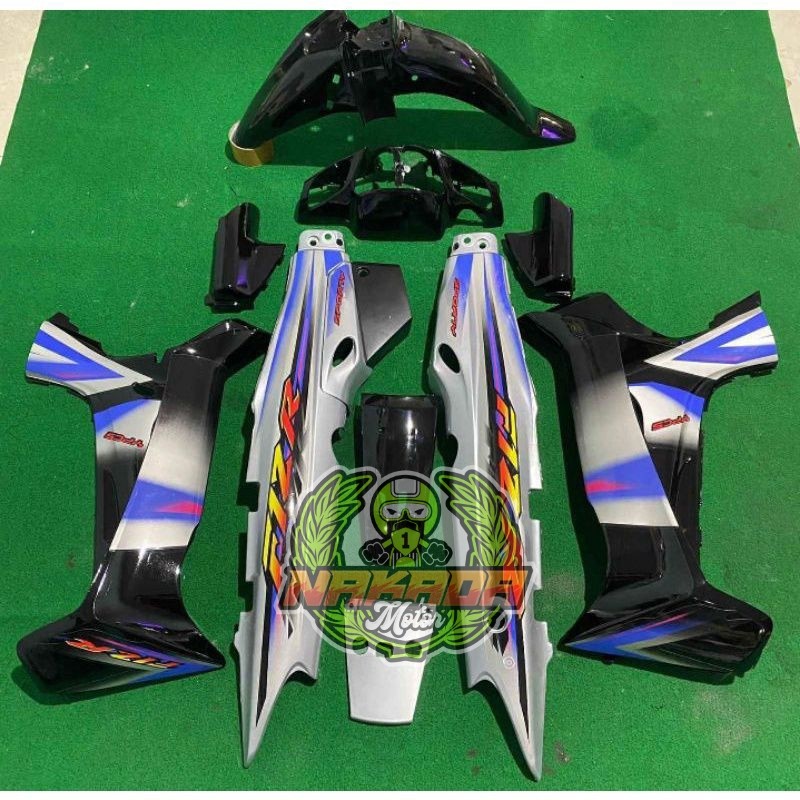 Body bodi full set halus fiz r fizr warna hitam silver kwalitas bagus