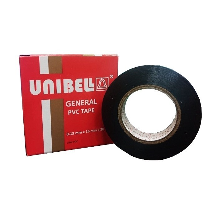 

Selotip / Isolasi / Tape Kabel Listrik Hitam - Unibell PVC