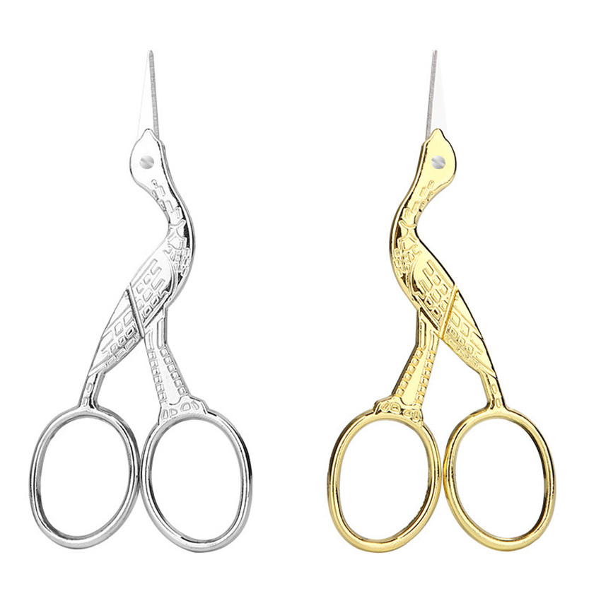 

Sewing Scissors Yarn Thread Cutter 9cm Stainless Steel Small Snips Trimming Scissors for Stitch, Mini DIY Supplies, Gold, Silver