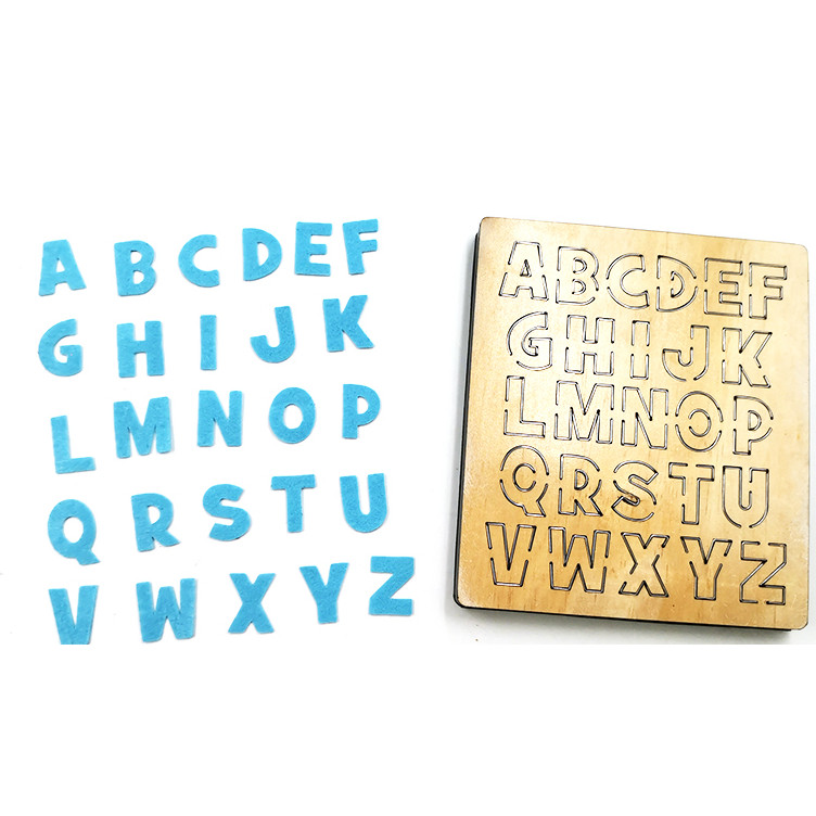 

Capital Letter Wood Cutting Knife Die, Scrapbook CutSky-SC525, Used with the Machine