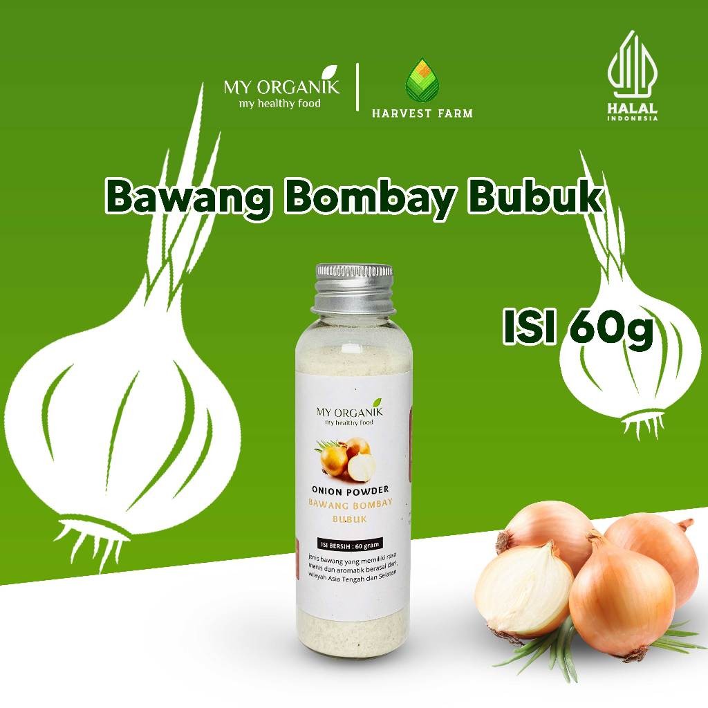 

My Organik Onion Powder Bawang Bombay Bubuk 60 gr 85gr 145gr