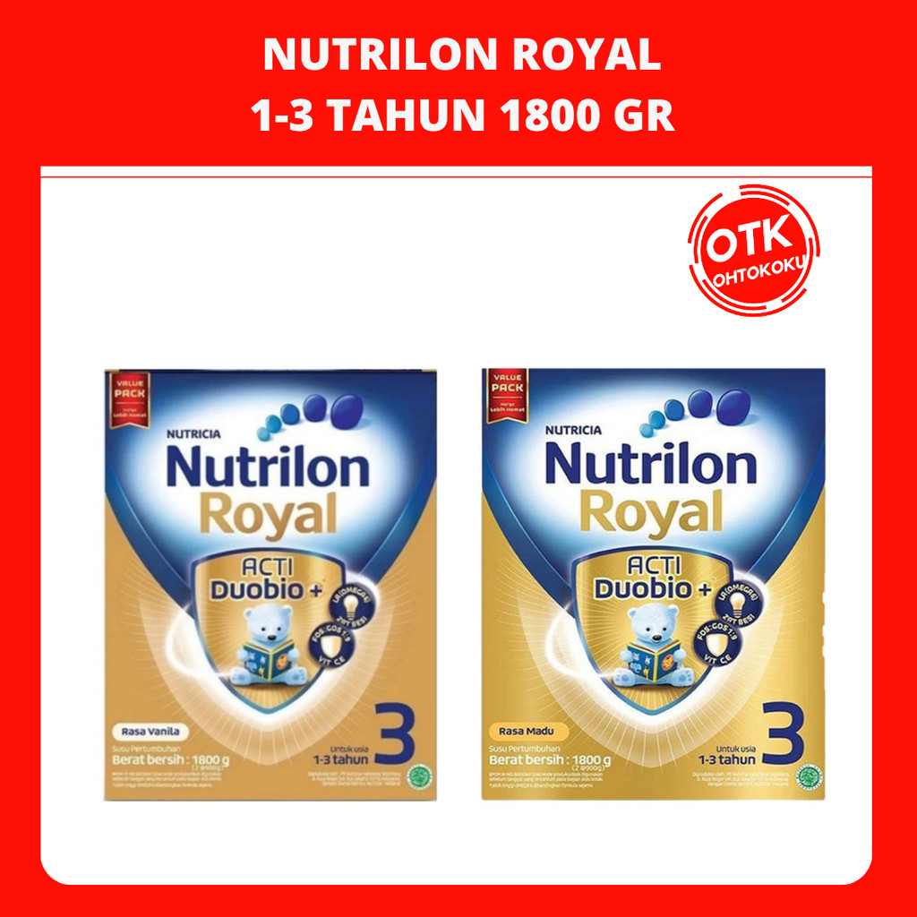 

Nutrilon Royal 3 1800 Gr Susu Pertumbuhan Usia 1-3 Tahun