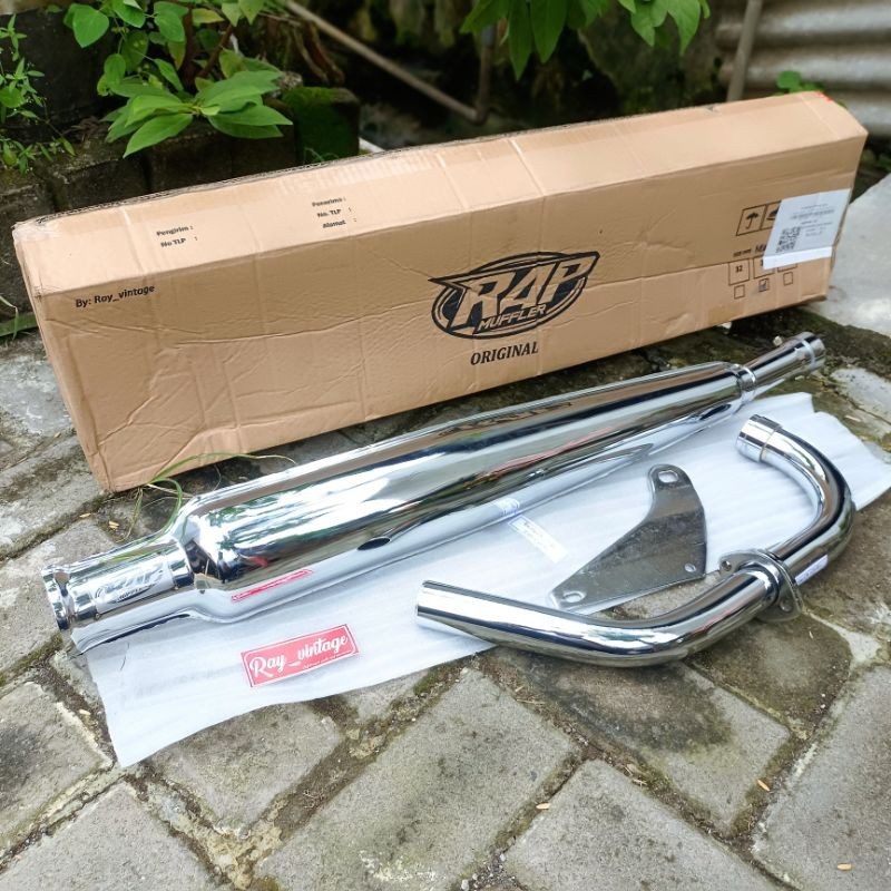 Knalpot Corbi CORBI RAP MUFFLER ORIGINAL Spek Up 200 cc Knalpot HONDA CB 125 Cb 100 Corbi RAP MUFFLE