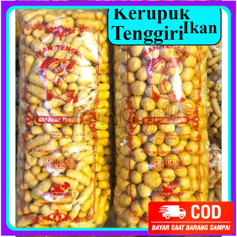 

1kg kerupuk ikan tengiri premium amplang tengiri khas jawa timur