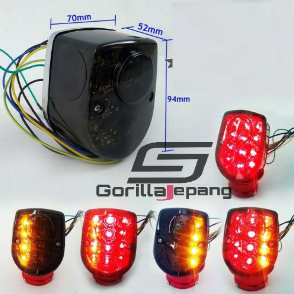 lampu stop honda c70 LED sein
