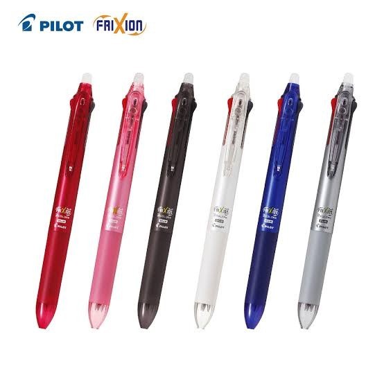 

PRODUK TERLARIS Pulpen Frixion 3 in 1 / Pilot Pen 3 In 1 Erasable Pen 100% ORIGINAL - Soft Pink