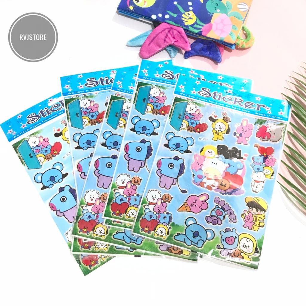 

Cece_shop123 - Stiker motif /stiker bts / stiker tempel anak