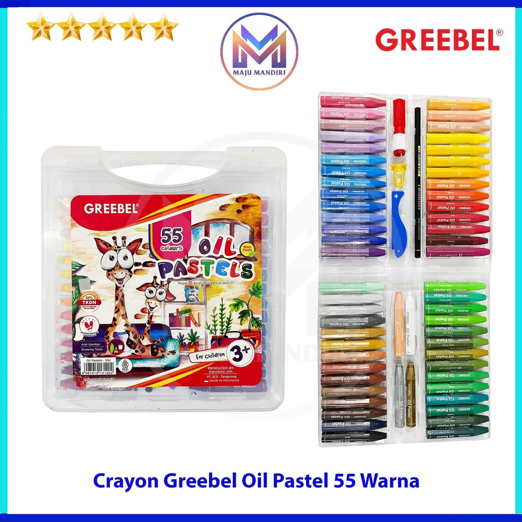 

Crayon Greebel 55 Warna / Oil Pastel Non Toxic