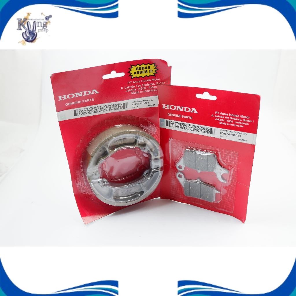 kampas rem honda beat - kampas rem belakang beat fi KVB - KZL motor