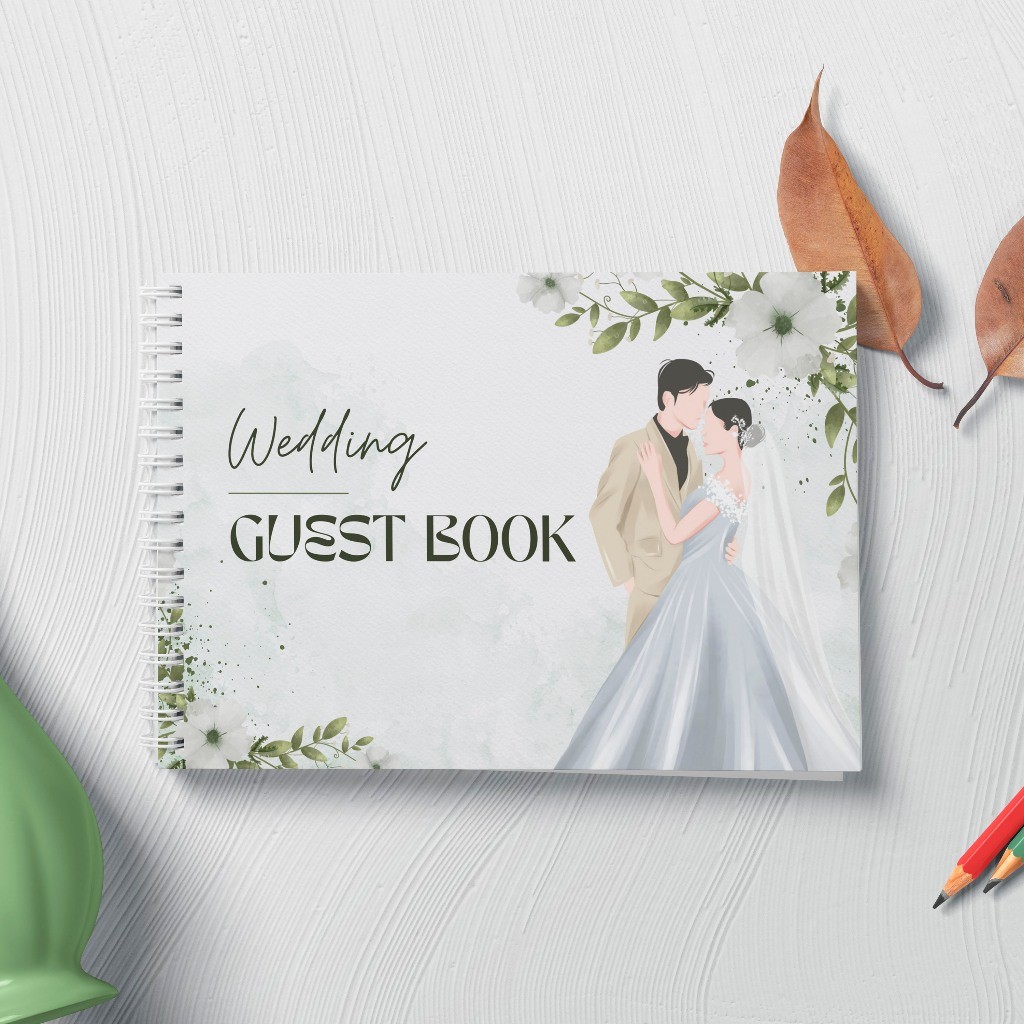 

Sekuntum Guest Book Buku Tamu Pernikahan NON CUSTOM Soft Cover GBNC12