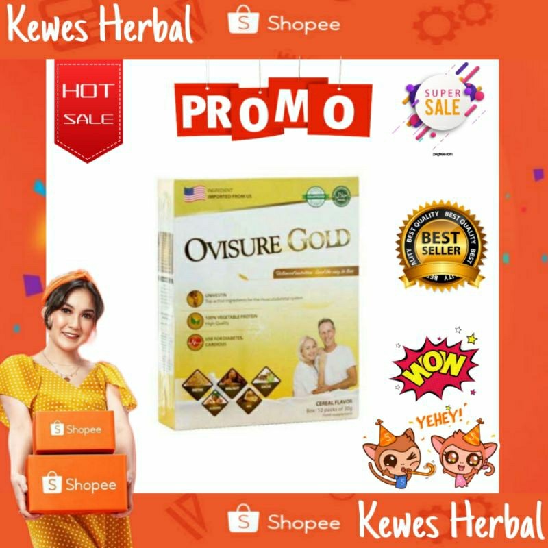 

( HARGA PERBOX ) Susu Ovisure Gold Box Asli Susu Untuk Kesehatan Tulang Dan Sendi