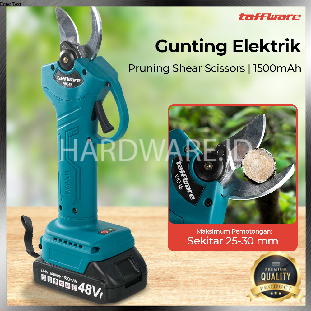 (HI) Gunting Dahan Dan Ranting Tanaman Elektrik Pruning Shear Scissors 48Vf 1500mAh