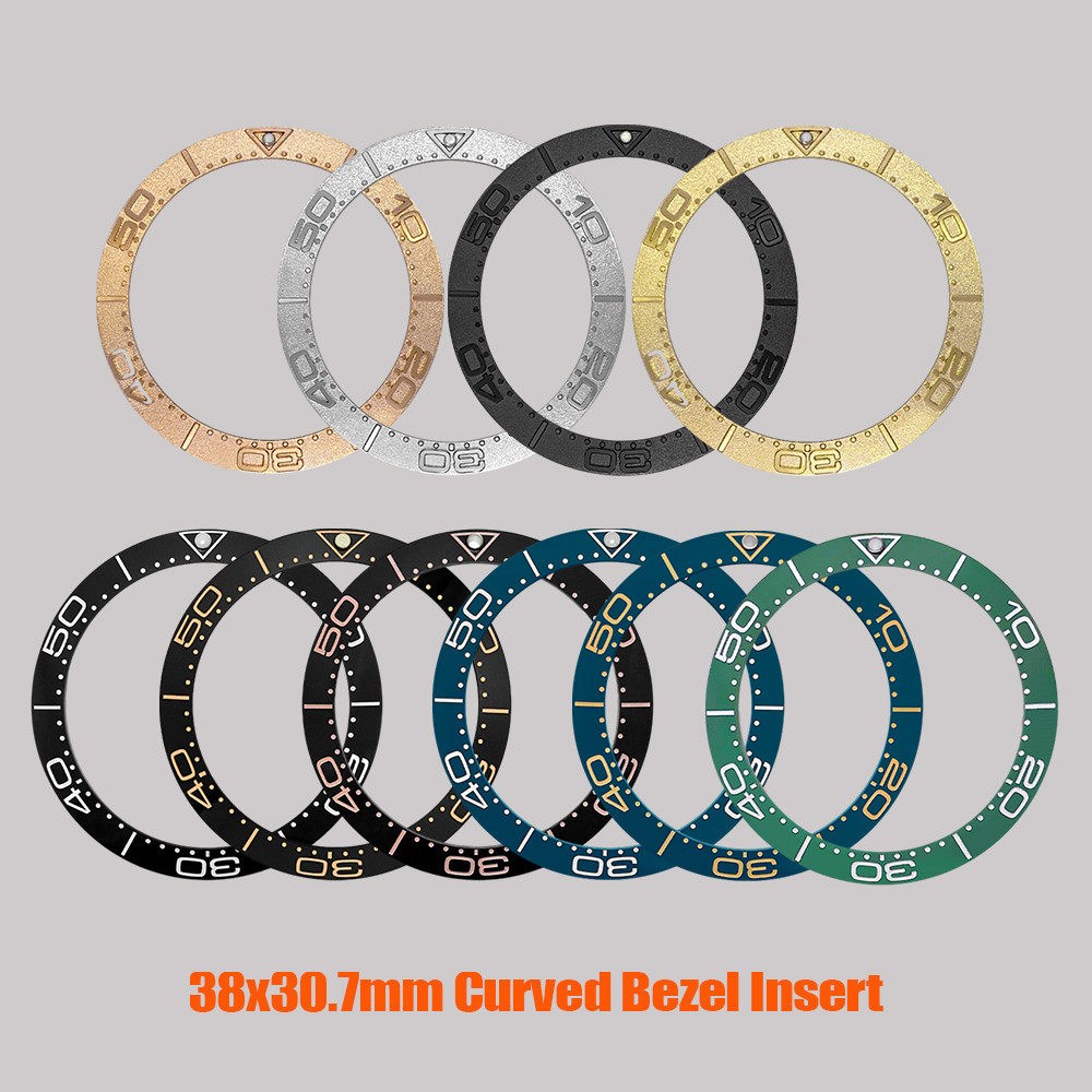 38x30.7mm Ceramic Bezel Insert Seamaster 300 Wat  Case Bezel Ring Fit for SRPD Seamaster 300 Wat  Ca