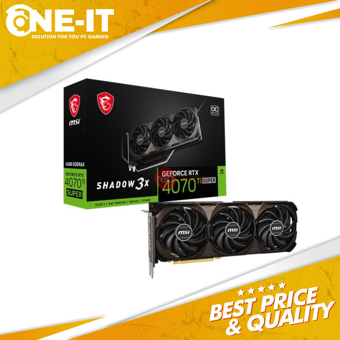 VGA MSI GeForce RTX 4070 Ti SUPER 16G SHADOW 3X OC 16GB GDDR6X
