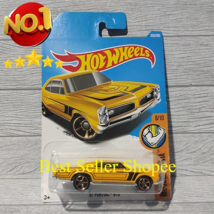 Hot Wheels  67 Pontiac GTO Mainan Toy FAZ Store