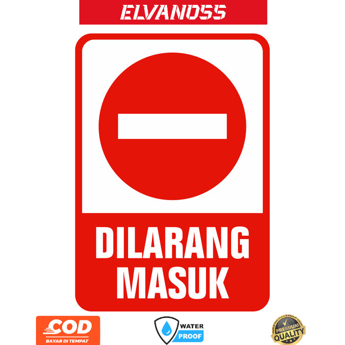 

STIKER RAMBU DILARANG MASUK 35CM X 50CM FREE CUSTOM DESAIN