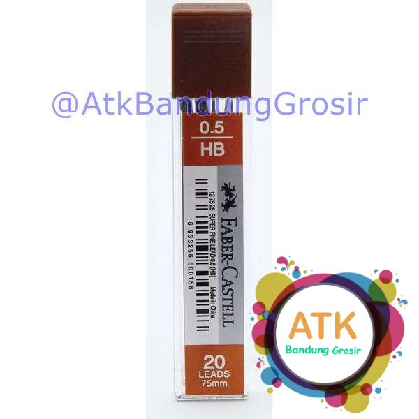 

Faber castell SUPER FINE LEADS 0.5 2B/HB isi 20 Refill Pensil Mekanik