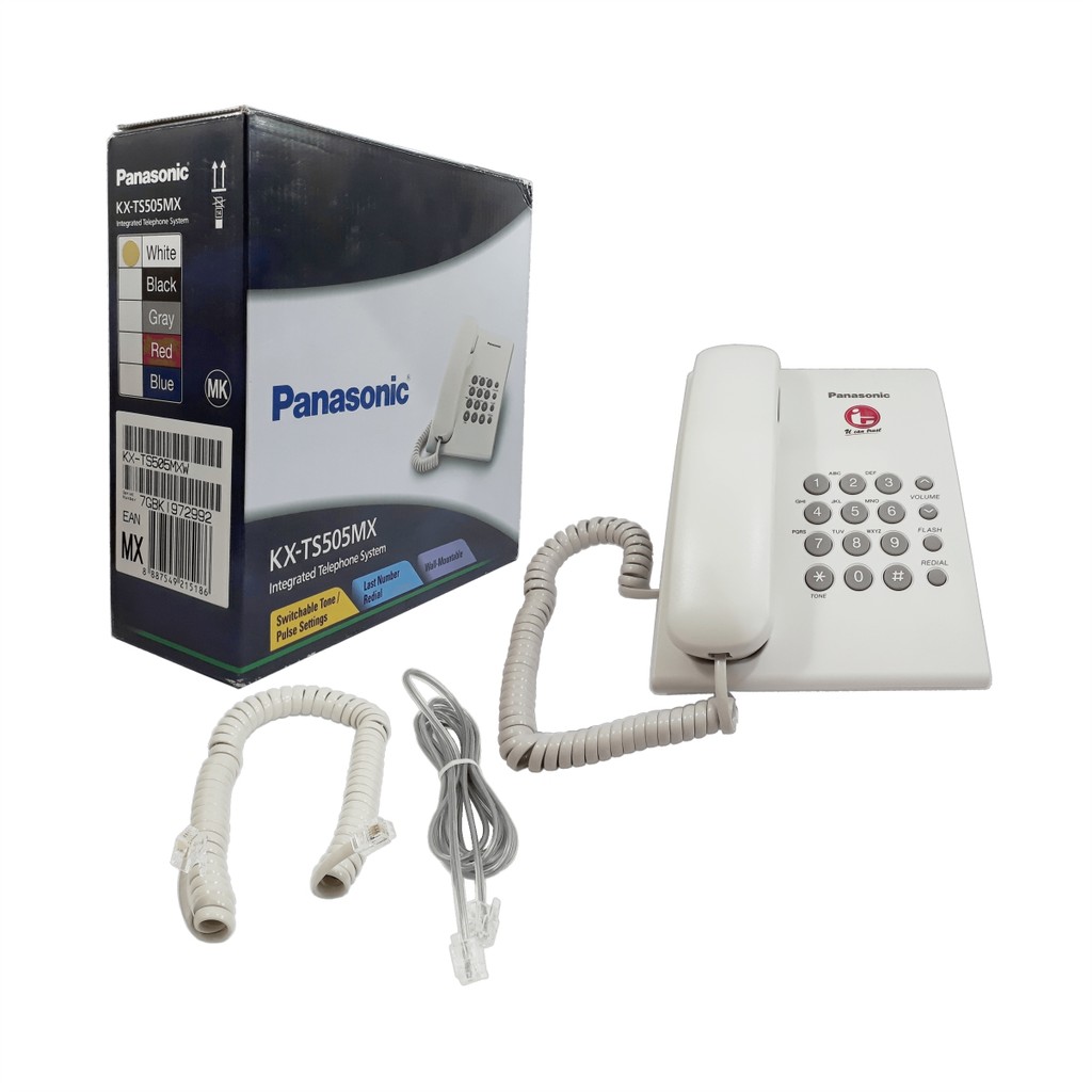 Telp Telepon Rumah Telephone Telpon Panasonic KX-TS505MX