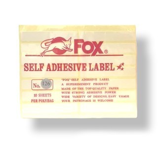 

Label Stiker Harga Fox No 126 isi 10 Lembar - Pak