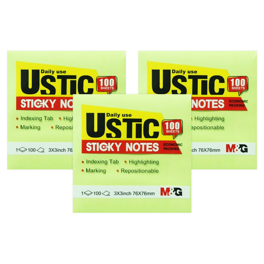 

MEMO Sticky Note U-Stick 3X3 AS33U178/YS-464 ASS33U177/YS-463 AS33U176/YS-462 AS338175/YS-461