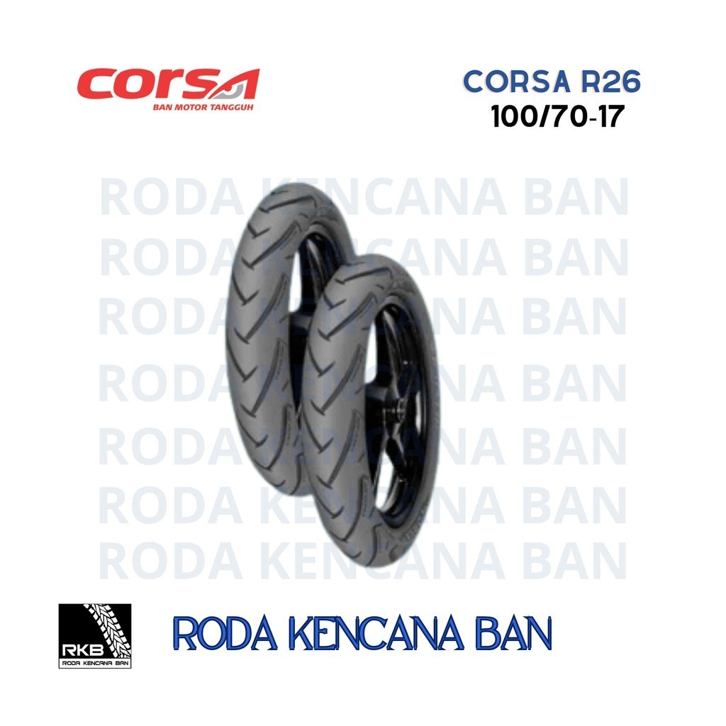 Ban Motor Corsa R26 Size 100/70 R17 - Tubeless Ban Depan CBR 150, R15, GSX-R150, NINJA 150RR