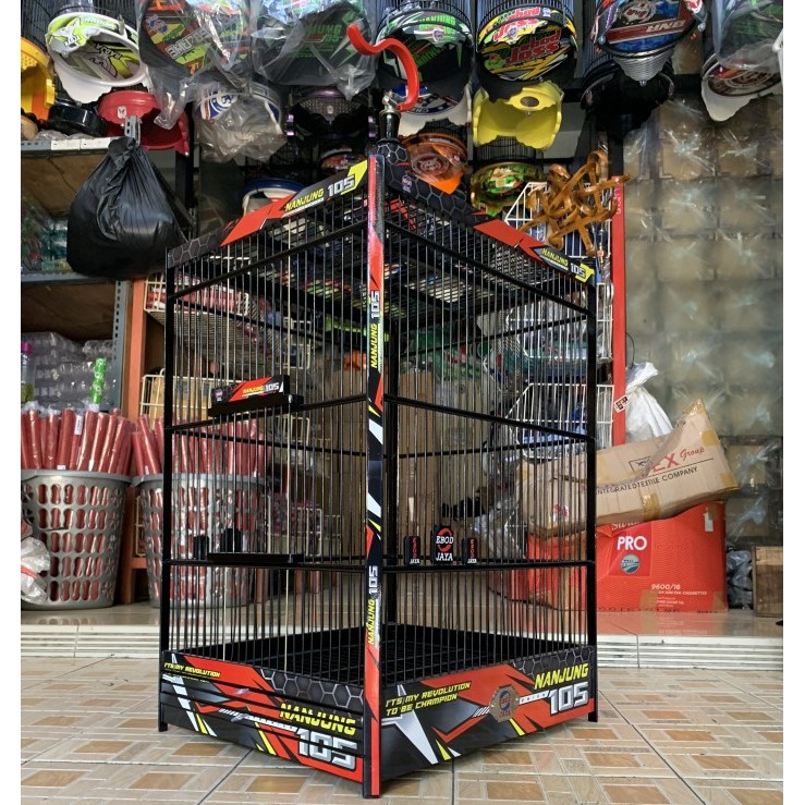 SANGKAR KANDANG BURUNG KOTAK EBOD NANJUNG MINIMALIS NO 2