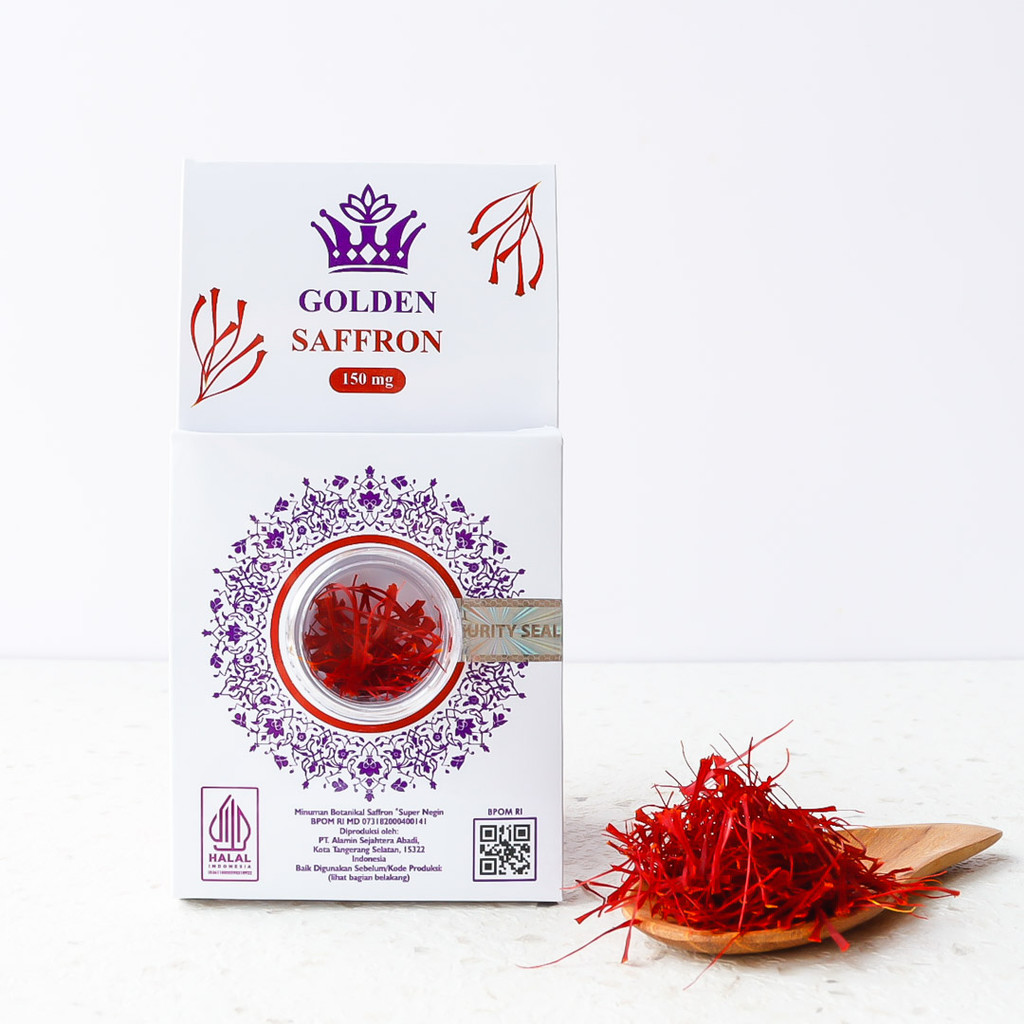 

0.15g Saffron Iran Super Negin 150mg Bumbu Safron Kuma-kuma - GOLDEN SAFFRON