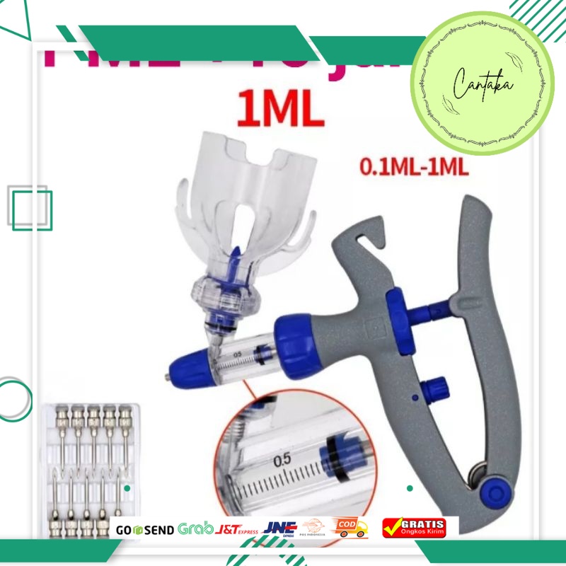 Promo Alat suntik injeksi vaksin peternakan alat suntik otomatis 1cc ml vaksin ayam jarum suntik aya