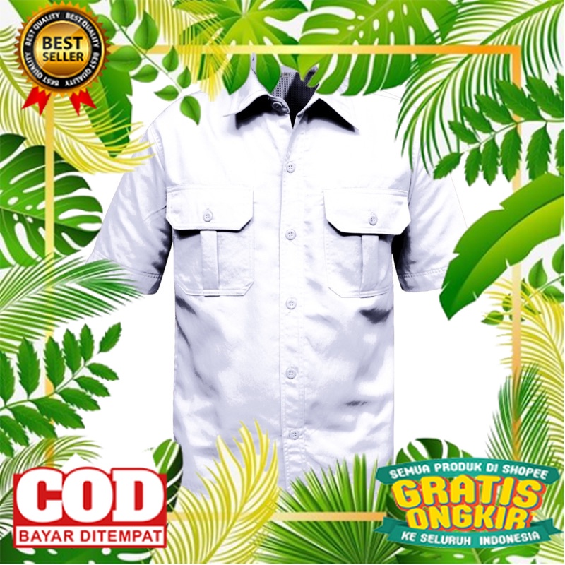 SERAGAM DINAS PDH KANTOR /Kemeja Seragam Pns Putih Baju Kerja Atasan Pdh Pns Putih Kemeja Kerja Baju