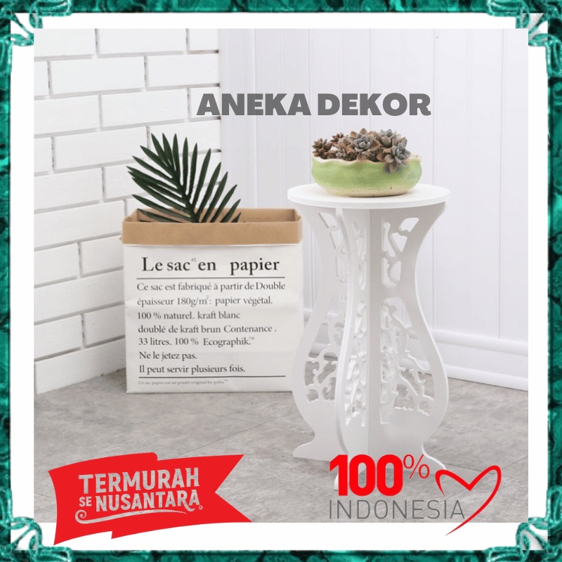 Dekorasi Rumah Meja Pot Vas Bunga Meja Minimalis Estetik Ruang Tamu