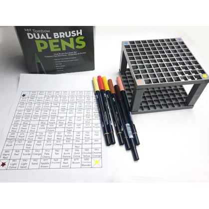 

[KL-0264) Tombow Dual Brush Pens Desk Stand Empty for 96 pcs, Tombow