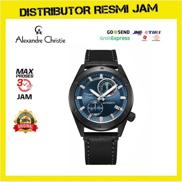 Jam Tangan Pria Alexandre Christie AC3046MA AC 3046 MA Black Blue