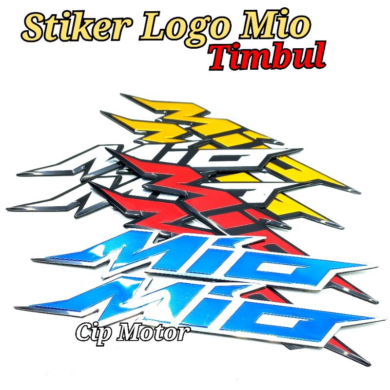 Stiker Logo Mio premium emblem