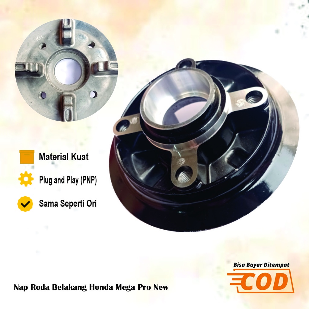 Nap Gear Roda Honda Megapro New Verza Hub Gear Belakang Motor Universal