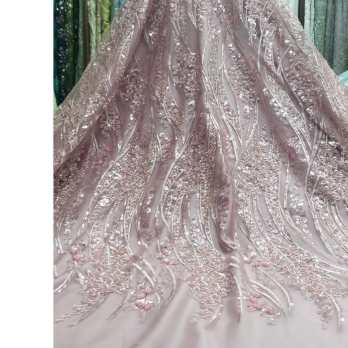 Kain tile payet.bahan tile brukat.tile mutiara.tile padi