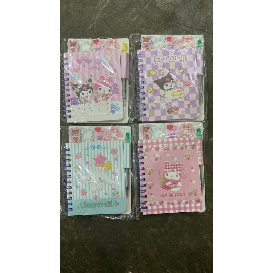 

*DUNIA PESTA* NOTES JQXQ PEMBATAS / NOTES SPIRAL + PULPEN / BUKU ANAK KARAKTER ( 8.2 X 10.8 CM )