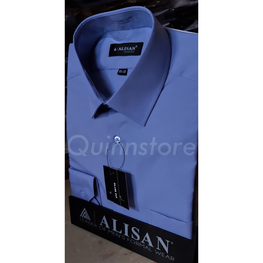 ALISAN Original Kemeja Polos SLIM FIT Lengan Panjang // BIRU - 3 / B-3