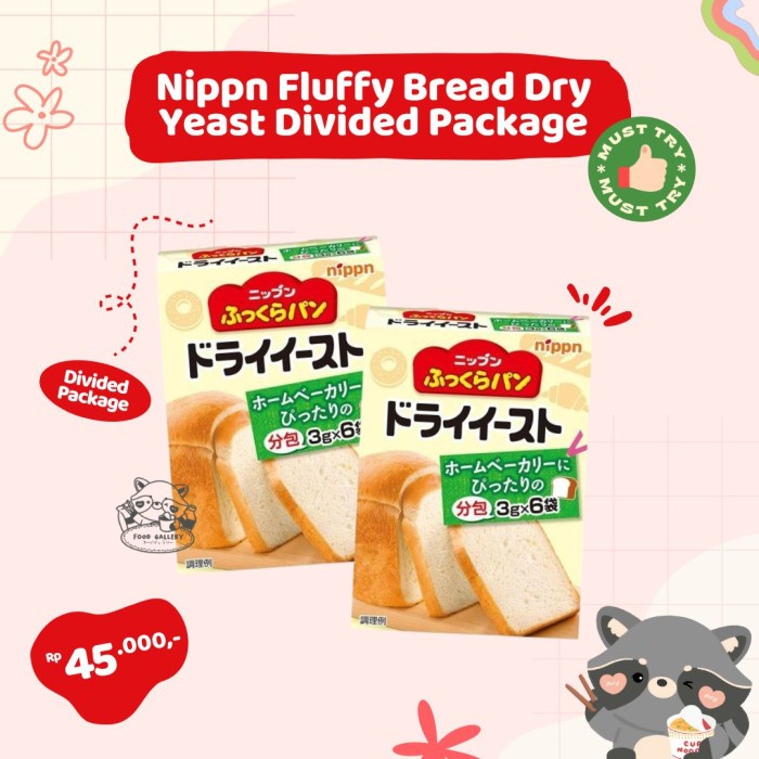 

Termurah [ Best Seller ] Nippn Fluffy Bread Dry Yeast JAPAN - Divided Package