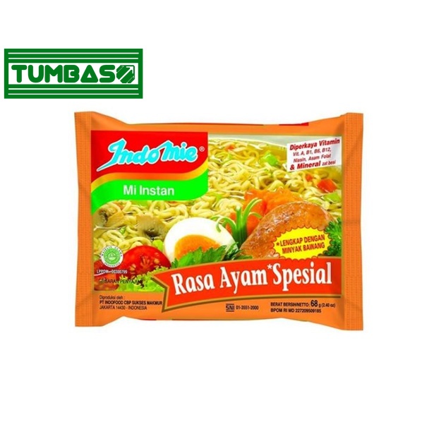 

Tumbaso Indomie Mie Instan Ayam Spesial 2 x 68 gr